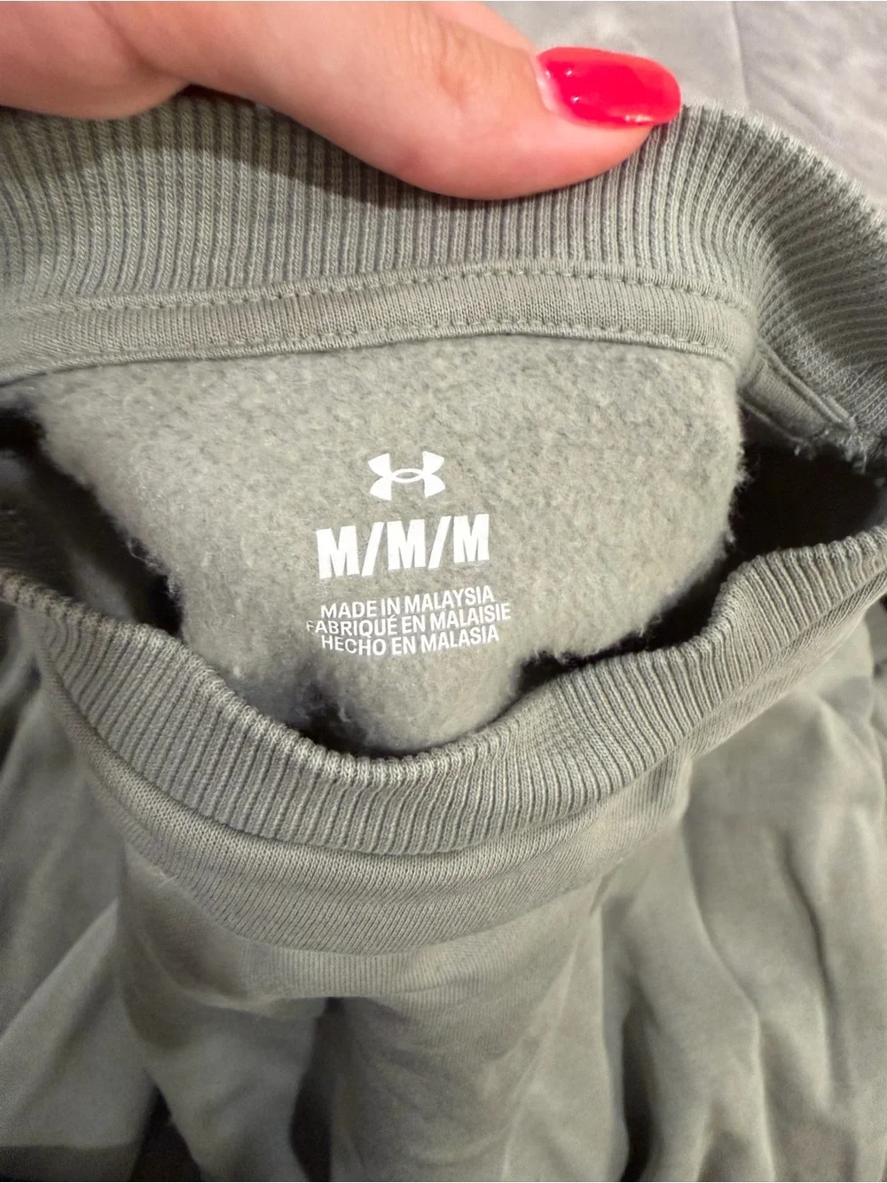 Under Armour Olive Green Crewneck Sweatshirt Set with matching joggers